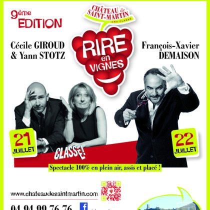 Rire en Vigne - July 21 and 22 - 2 EVENING PASS